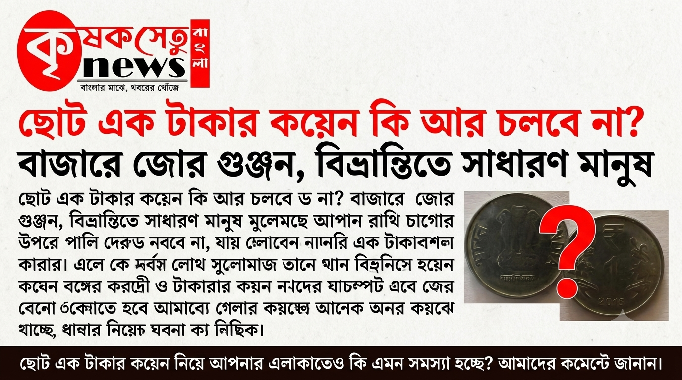 ছোট এক টাকার কয়েন কি আর চলছে না? বাজারে জোর গুঞ্জন, বিভ্রান্তিতে সাধারণ মানুষ